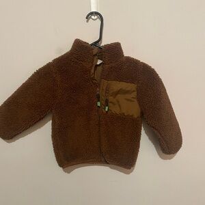 H&M Teddy brown jacket‎ size 3-4t
